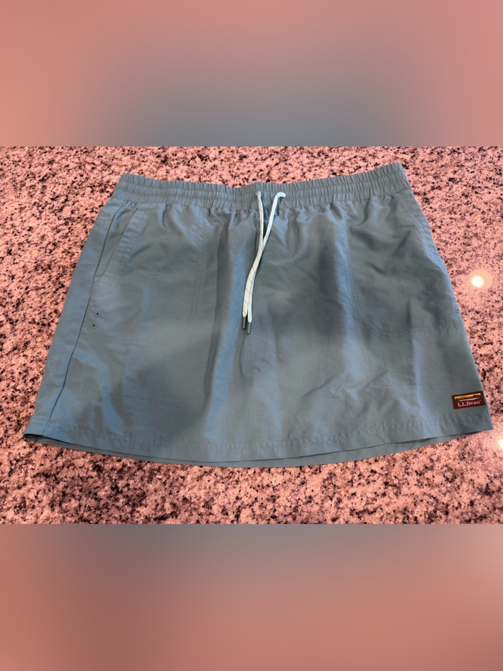 L.L. Bean Teal Men's Skirt with Logo Patch